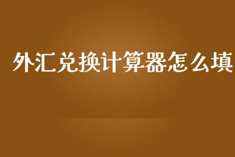外汇兑换计算器怎么填_https://wap.hpmsj.cn_基金分析_第1张