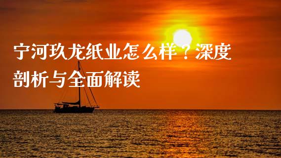宁河玖龙纸业怎么样？深度剖析与全面解读_https://wap.hpmsj.cn_期货交易_第1张