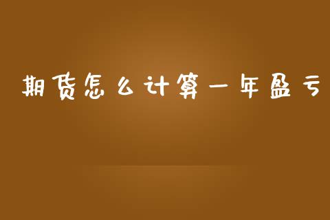 期货怎么计算一年盈亏_https://wap.hpmsj.cn_外汇汇率_第1张