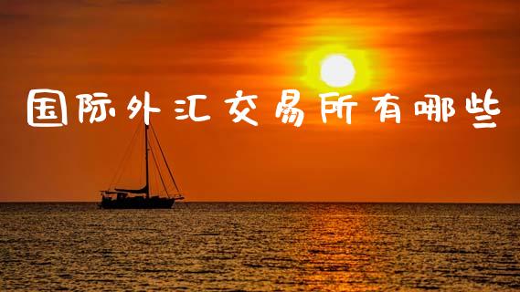 国际外汇交易所有哪些_https://wap.hpmsj.cn_财经时评_第1张