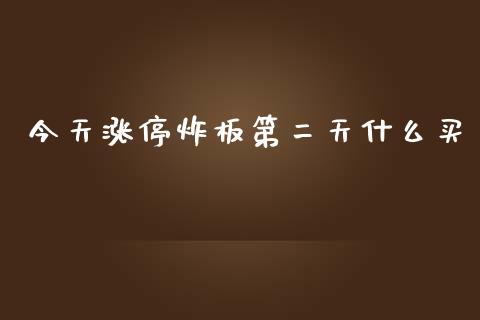 今天涨停炸板第二天什么买_https://wap.hpmsj.cn_外汇汇率_第1张