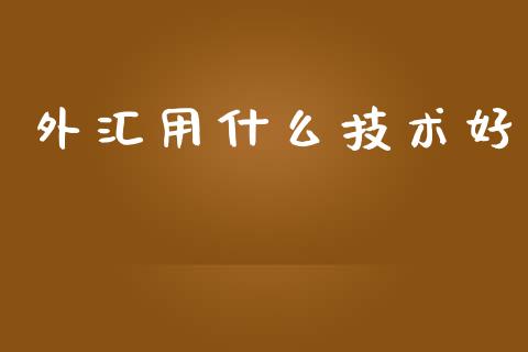 外汇用什么技术好_https://wap.hpmsj.cn_基金分析_第1张