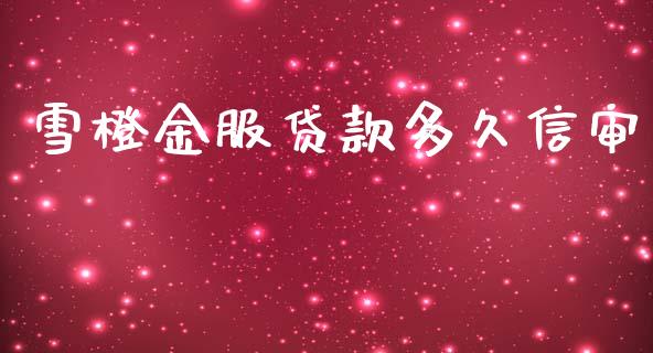雪橙金服贷款多久信审_https://wap.hpmsj.cn_外汇汇率_第1张