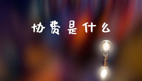 协费是什么_https://wap.hpmsj.cn_期货交易_第1张