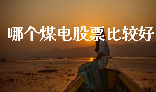 哪个煤电股票比较好_https://wap.hpmsj.cn_财经时评_第1张