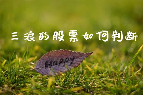 三浪的股票如何判断_https://wap.hpmsj.cn_基金分析_第1张