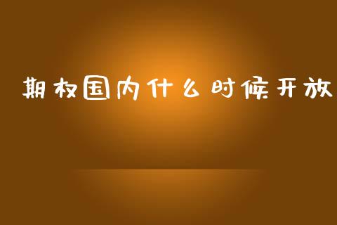 期权国内什么时候开放_https://wap.hpmsj.cn_外汇汇率_第1张