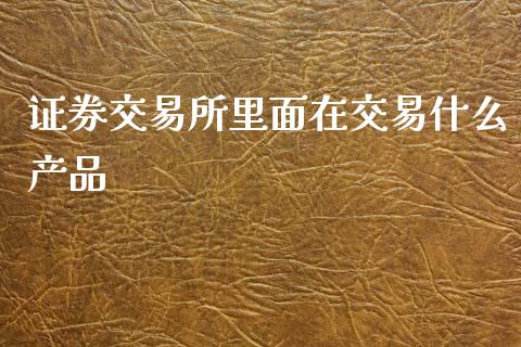 证券交易所里面在交易什么产品_https://wap.hpmsj.cn_期货交易_第1张