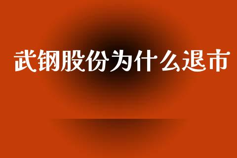 武钢股份为什么退市_https://wap.hpmsj.cn_期货交易_第1张