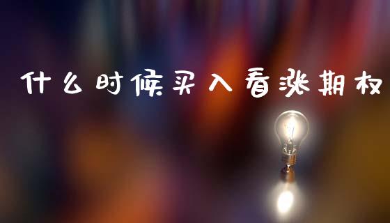 什么时候买入看涨期权_https://wap.hpmsj.cn_期货交易_第1张