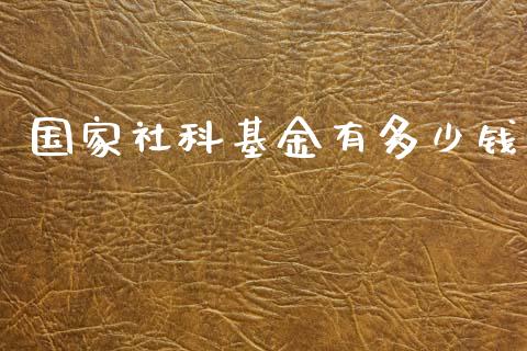 国家社科基金有多少钱_https://wap.hpmsj.cn_基金分析_第1张